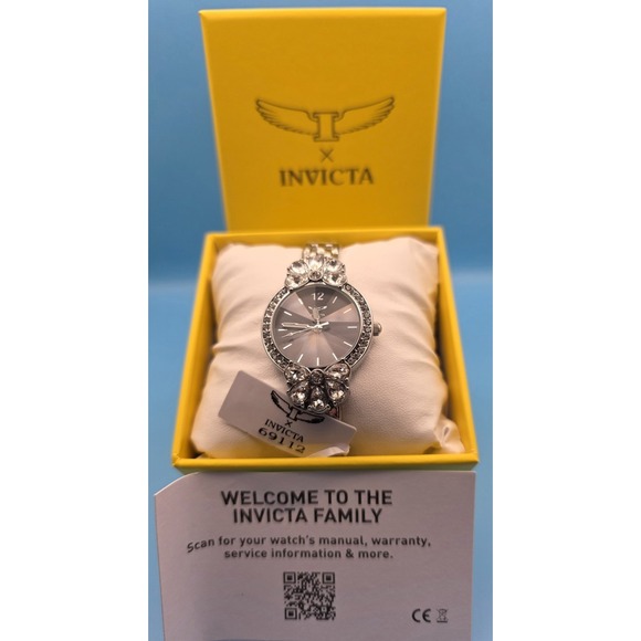 Invicta Accessories - NEW Invicta Wildflower Women's Watch 30mm Silvertone Steel (69112) #0322